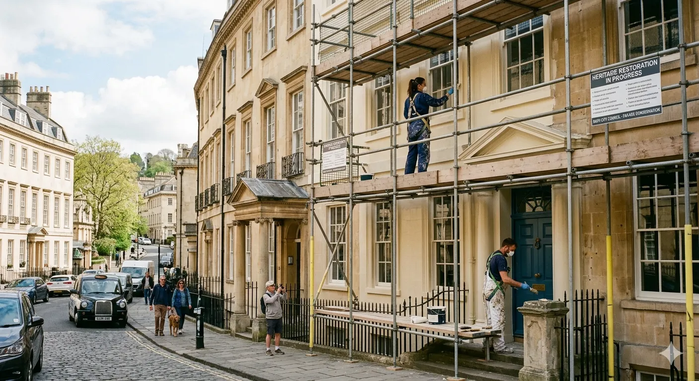 Heritage decorating on a period property in Bath